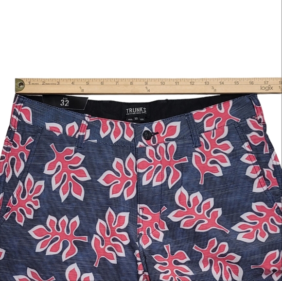 TRUNKS Surf & Swim Men's Multi-functional Floral Shorts Slate Blue Size 32 NWT - Picture 6 of 14